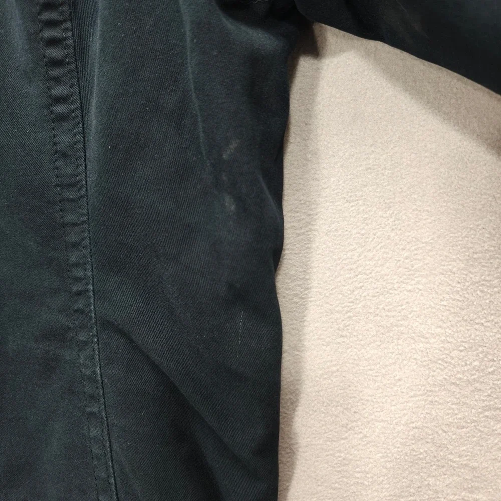Y2K Hollister Military Jacket Mens XL Blue Sherpa Lined Full Zip Utility Heavy